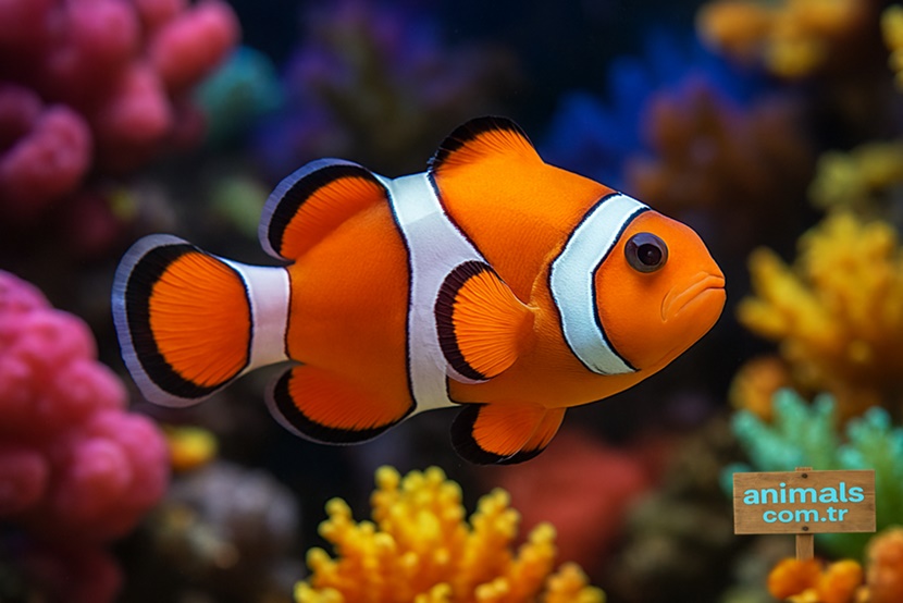 clownfish images,clownfish,about clownfish,animals.com.tr,clownfish swimming in corals,animal