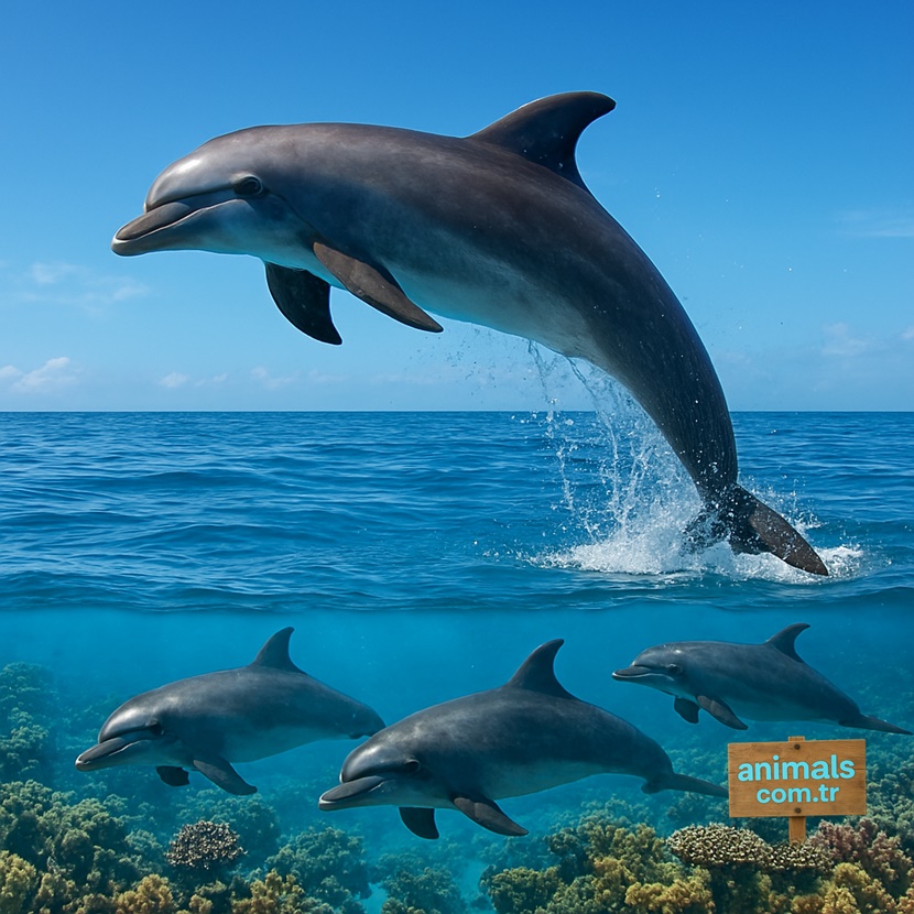 dolphin images,dolphin,about dolphin,animals.com.tr,dolphin swimming in corals,animal