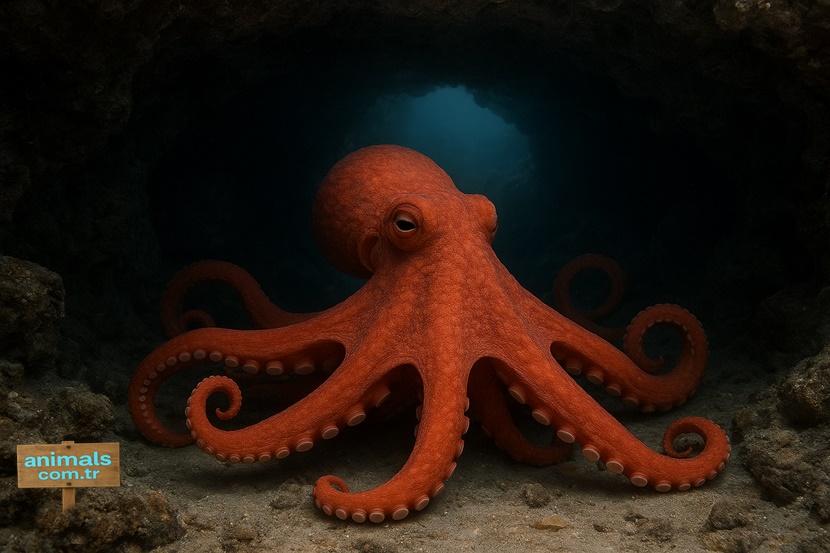Octopus images,Octopus,about Octopuses,animals.com.tr,Octopus swimming in cave,animal