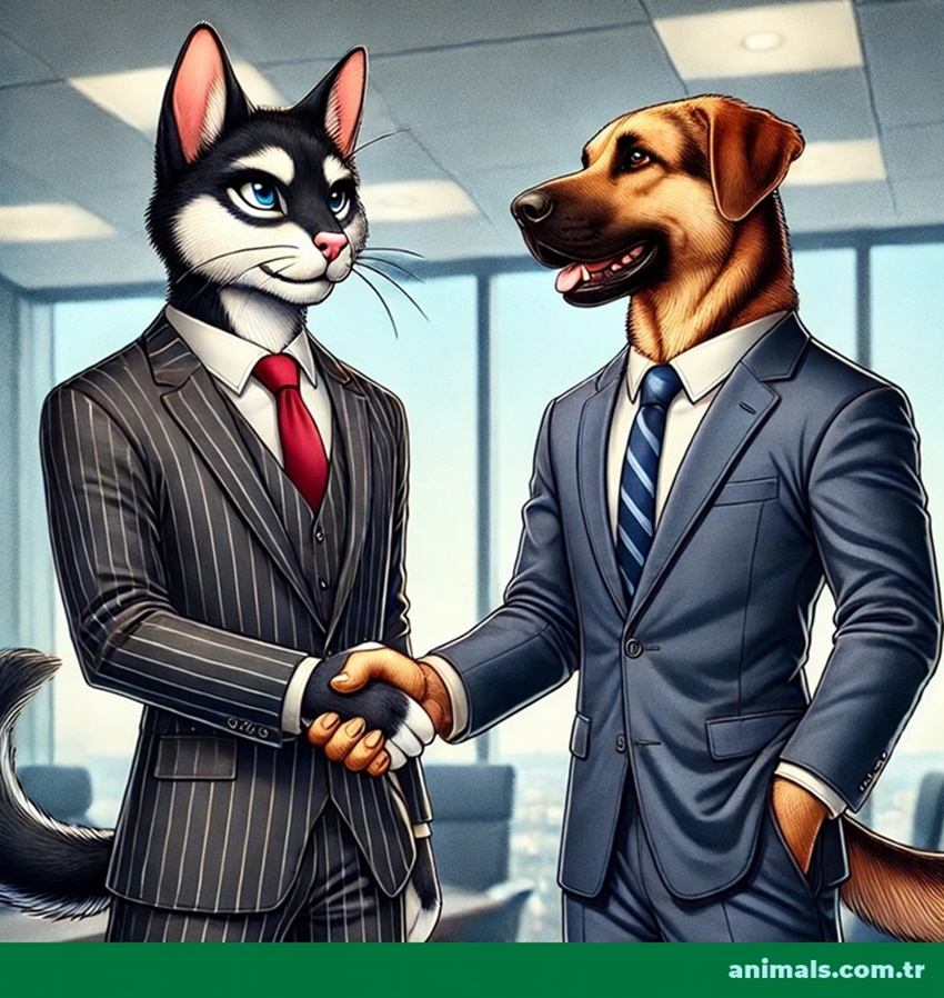 cat and dog,animals.com.tr,cat and dog getting along